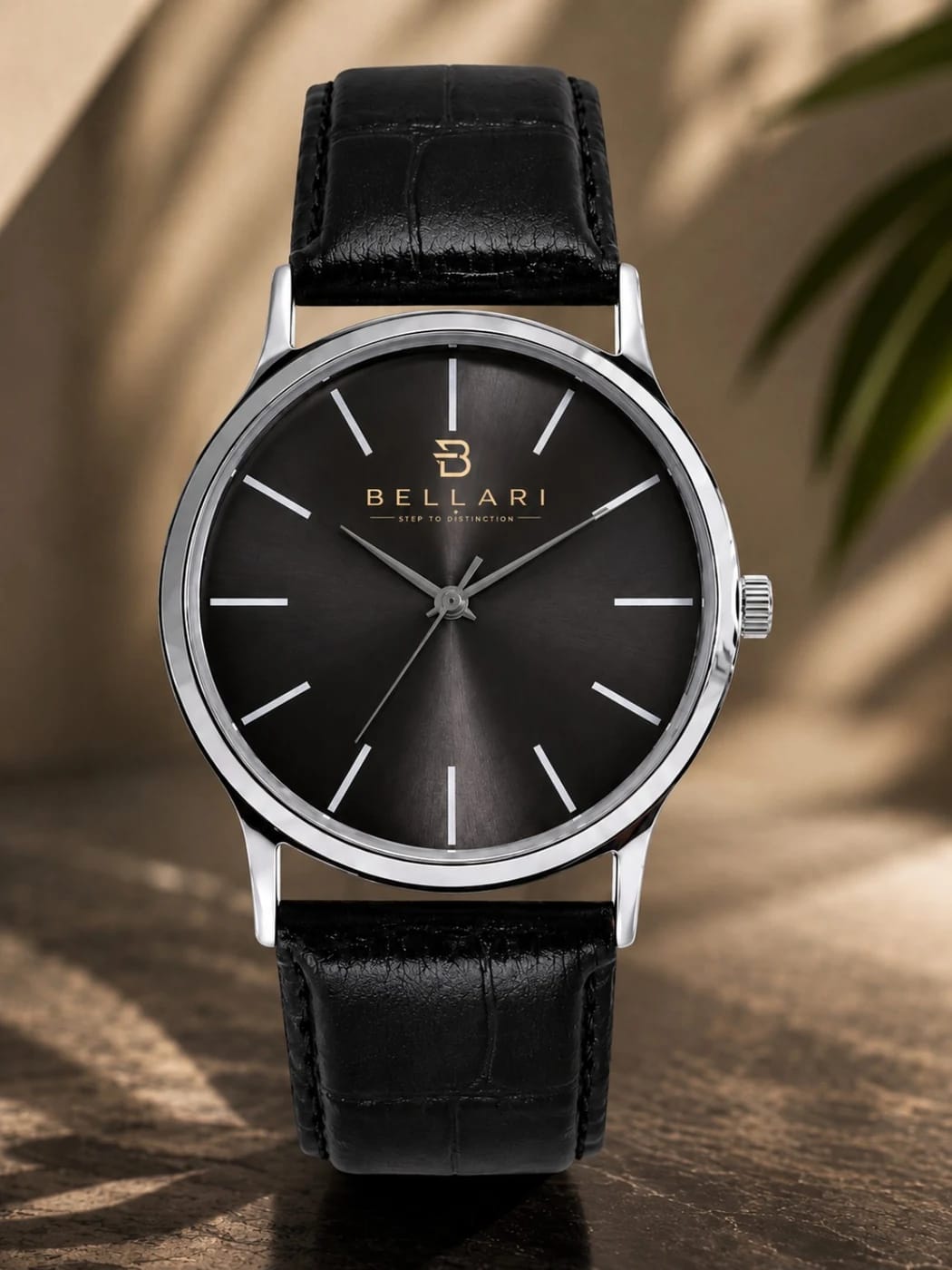 Bellari black-dial dress watch